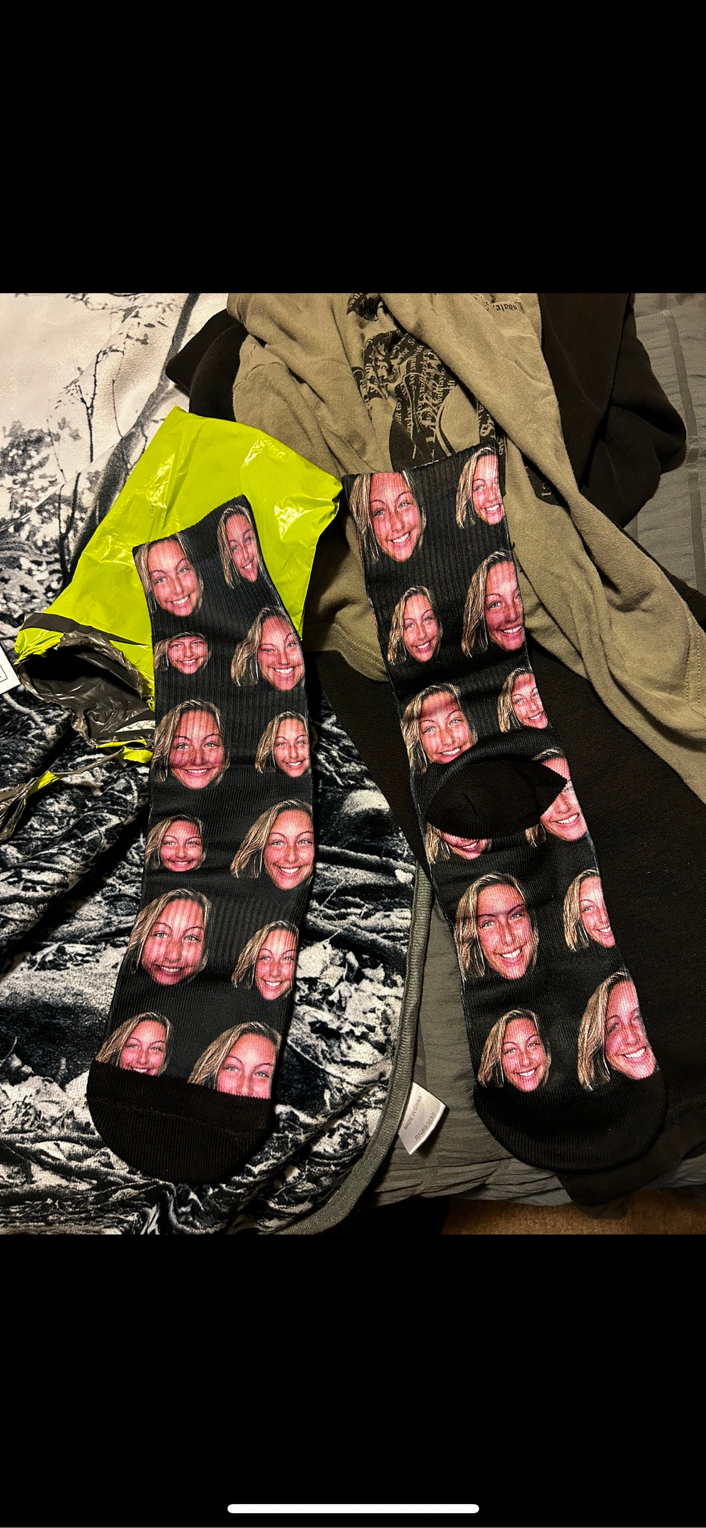 Custom Face Socks Printed With Loved Ones Face Make A Fantastic Unique Personalised Gift