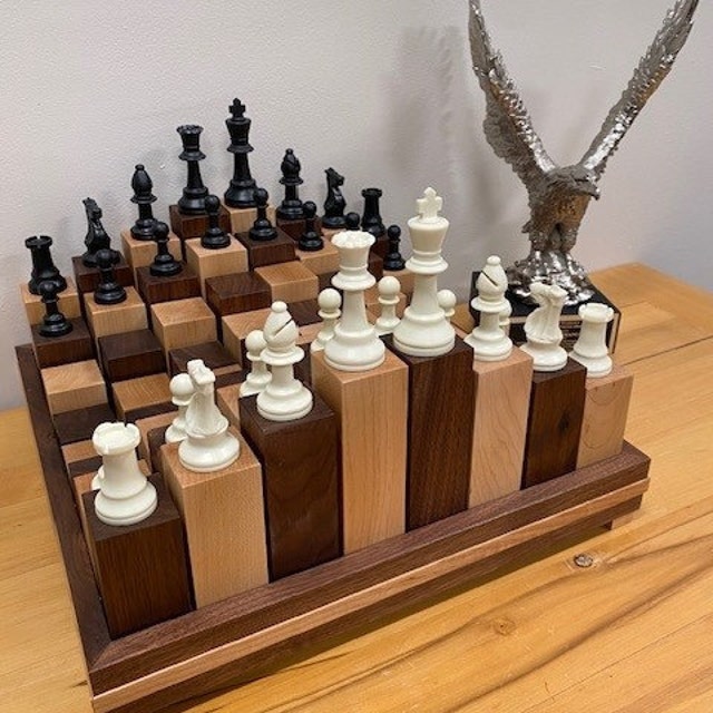 Play Chess at the Next Level With the Adjustable 3D Chess Board Confuse  Your Opponent Change the Home Décor Display the Queen's Gambit 