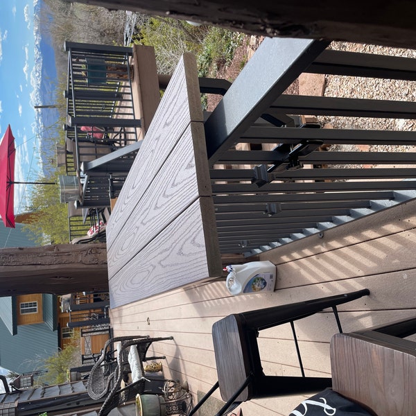 Bar Table/deck Railing/patio Bar/outdoor Dining - Etsy