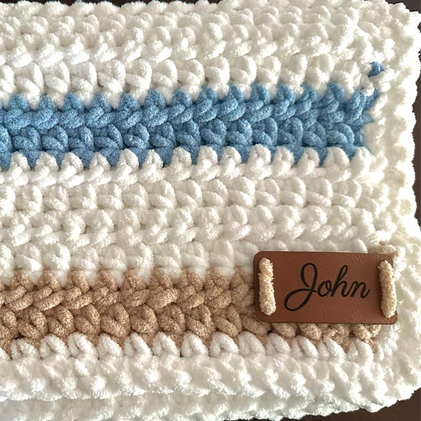 Custom Name Faux Leather Hat Patch / Personalized 3