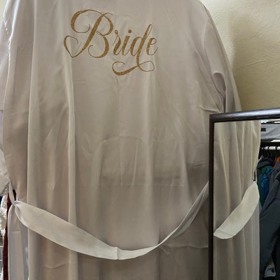 Bride Robe Bridesmaid Robes Bridal Robe Silk Satin & Lace Robe 10% off ...