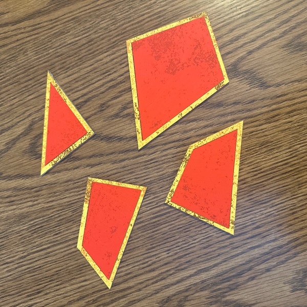 Survivor Puzzle Replica - Four Piece Triangle Square Puzzle ...