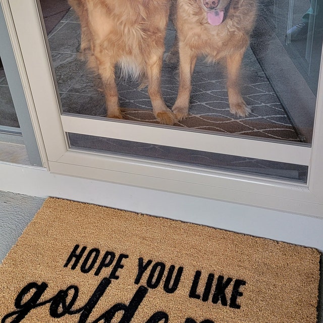 Agenda For The Day Golden Retriever Doormat, Personalized Welcome Mat  Indoor Room, New Home Gift, Housewarming gift entrance Doormat - Nethomellc