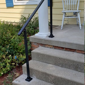 Custom Length Adjustable Metal Handrail With Rustic Design Make A Rail ...