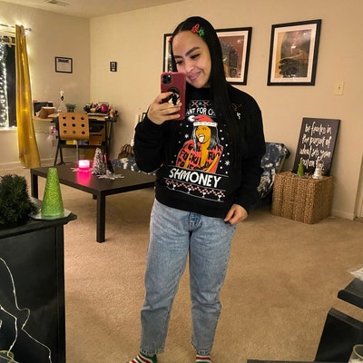 Ugly Christmas Sweater Cardi B All I Want for Christmas is Shmoney ...