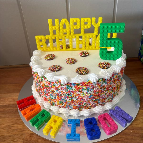 Personalised Brick Compatible Letters - Building Blocks Style Custom 3D ...