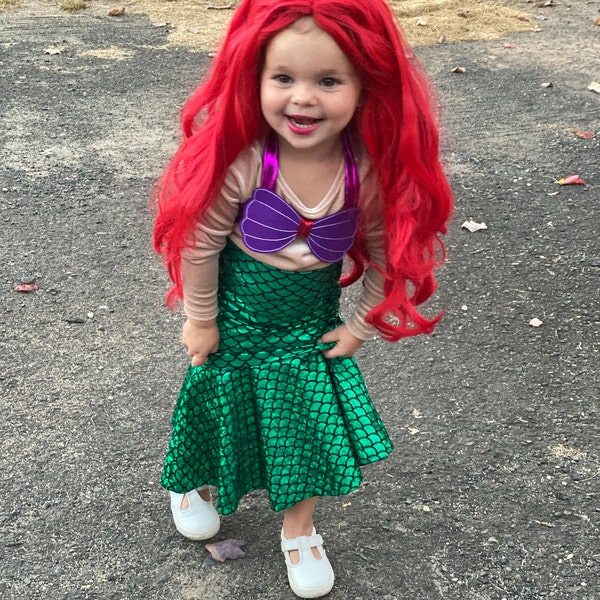 16 Colors! Childs Mermaid Skirt Fish Tail, Stretch Costume Party ...