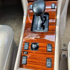 Mercedes W124 Wood Shift Trim C124 S124 Zebrano With Seat Heater