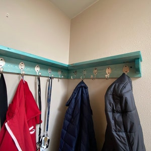3 Turquoise Coat Racks Combo Available in Any Color Recycled | Etsy