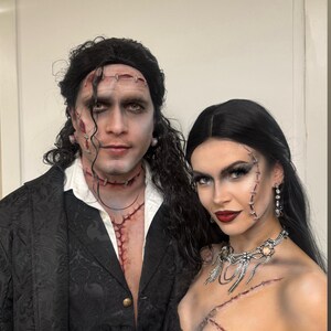 フランケンシュタインの怪物縫合傷シリコン義肢 // ハロウィンホラー