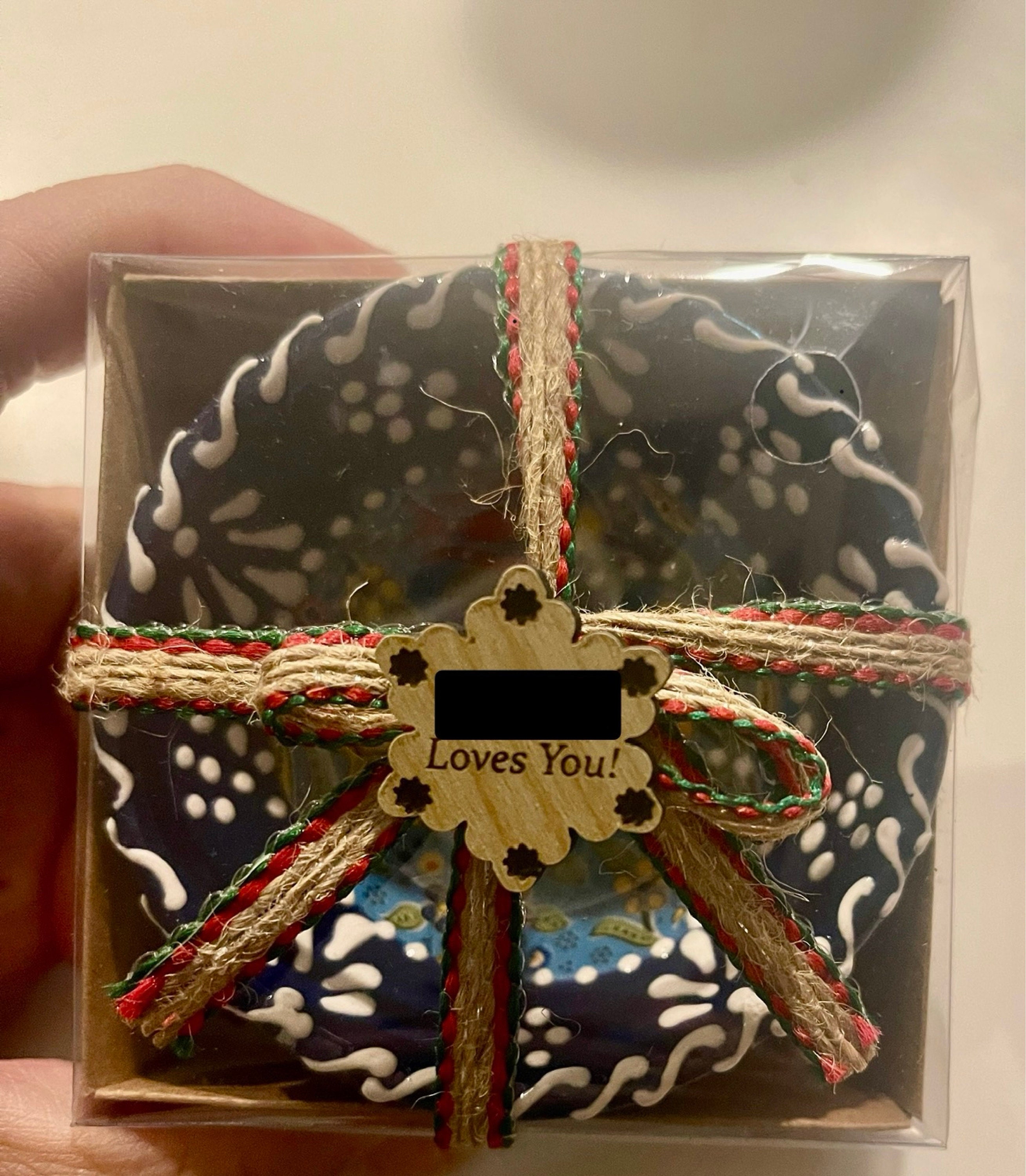 Personalized Christmas Gifts Turkish Cini Bowl, Bohemian Favors, Coworker Happy Holiday Favors, New Year Noel Xmas Gifts, Merry Christmas