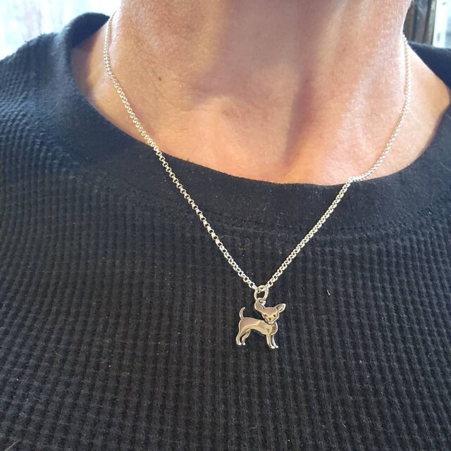Collar De Chihuahua, Plata De Ley, Dije, Mamá, Mami, Regalos, Perro, Joyería, Regalos Para Amantes, Colgante, San Valentín, Boda, Memorial, Rescate - México