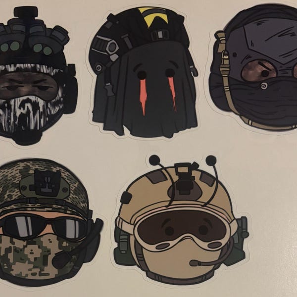 Call of Duty, Stickers, COD, Modern Warfare, Characters, Masked Bundle ...