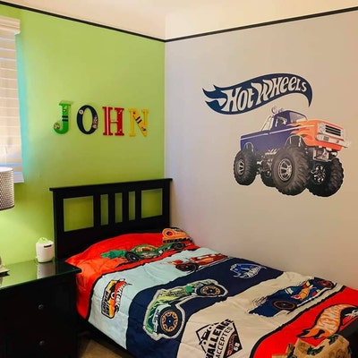Monster Truck Wall Decal for Boys/kids Bedroom Wall Art - Etsy