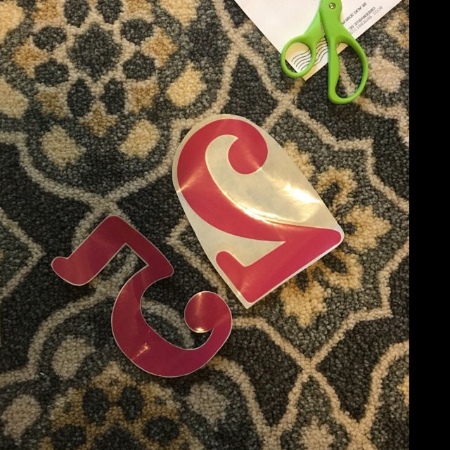 Vinyl Decal House Numbers Etsy