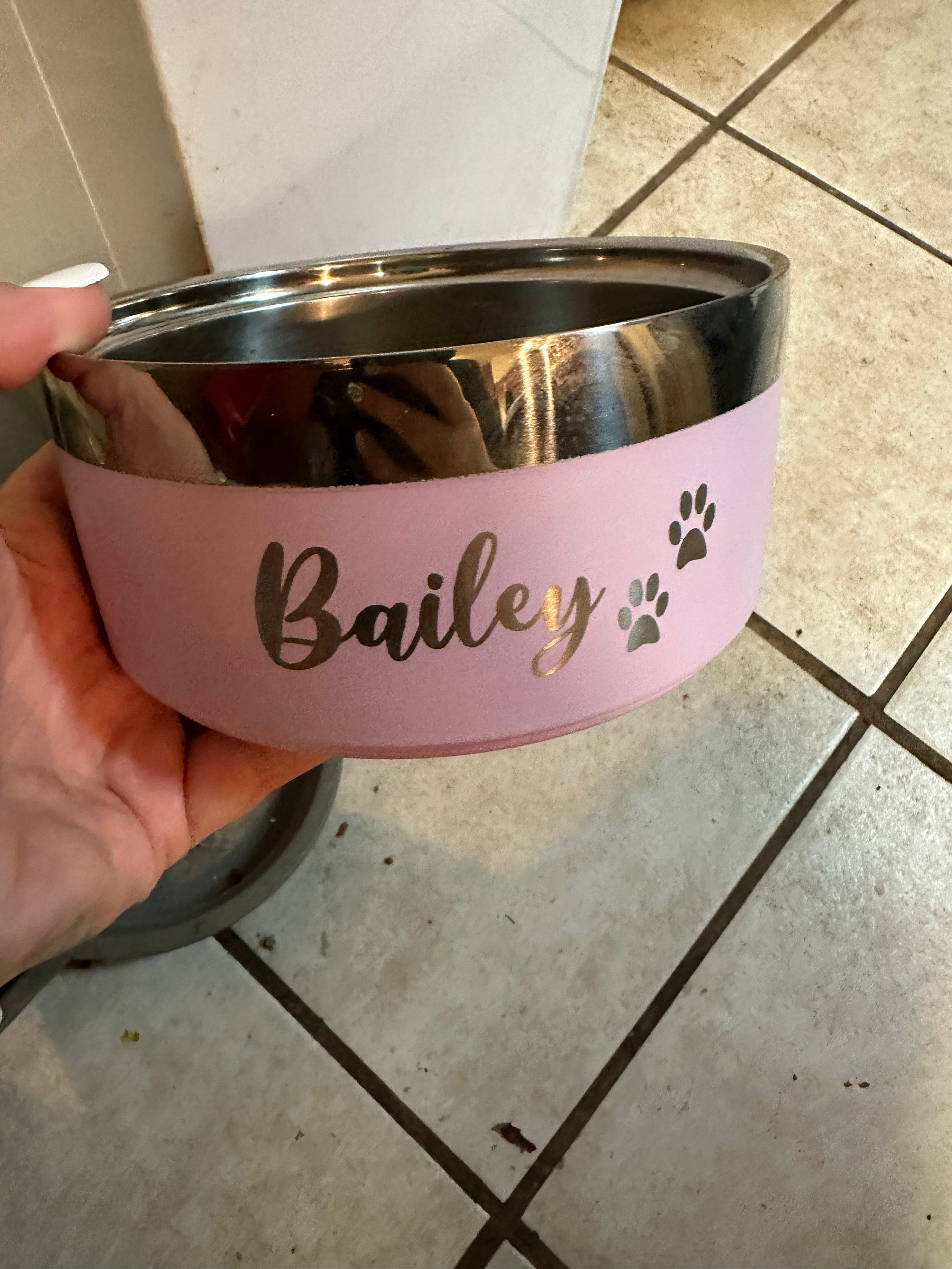 Custom Dog Bowl, Personalized Dog Food Bowl with Name, Dog Food/Water Bowls, Small-Large Bowls for Pet, Stainless Steel Cat Feeder Bowl Pet Gift
