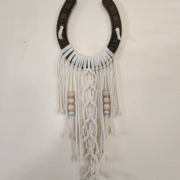 Faux Long Horn Cow Skull Macrame Wall Decor Handmade - Etsy