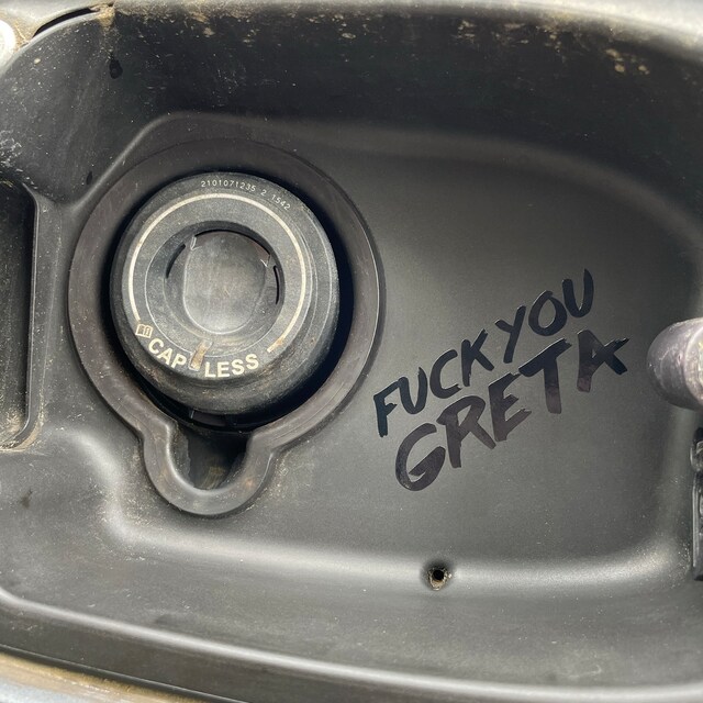 Sticker WHO THE FUCK IS GRETA Car Sticker Tuning Environment Fine Dust