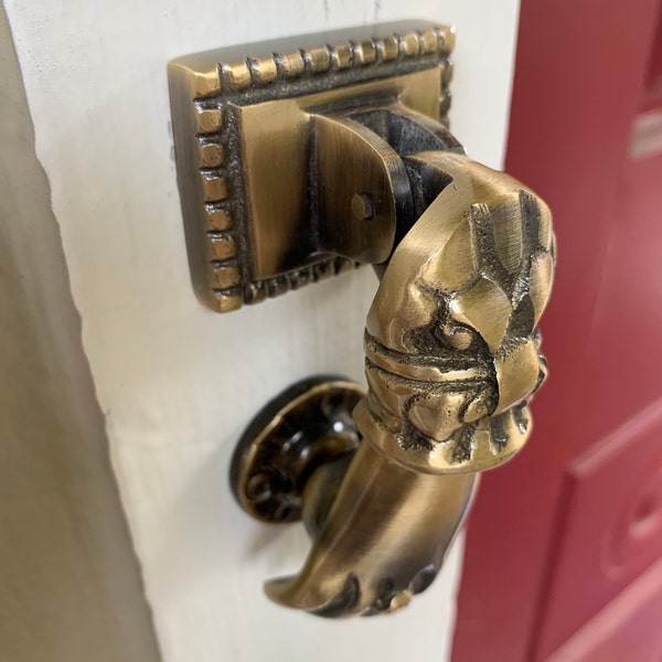 Solid Brass Replacement Door Knocker Hitter Striker Plate Polished