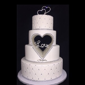 Cake Dummy Set With Heart Cutout Etsy