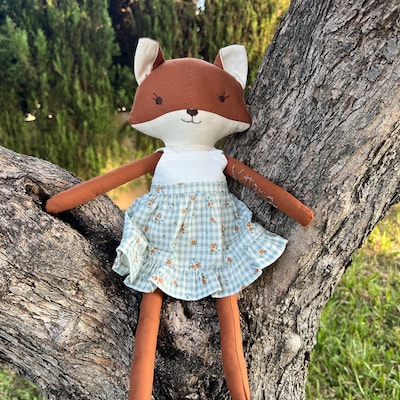 Fox Sewing Pattern PDF Make a Fox or Wolf Woodland Animal Cloth Doll ...
