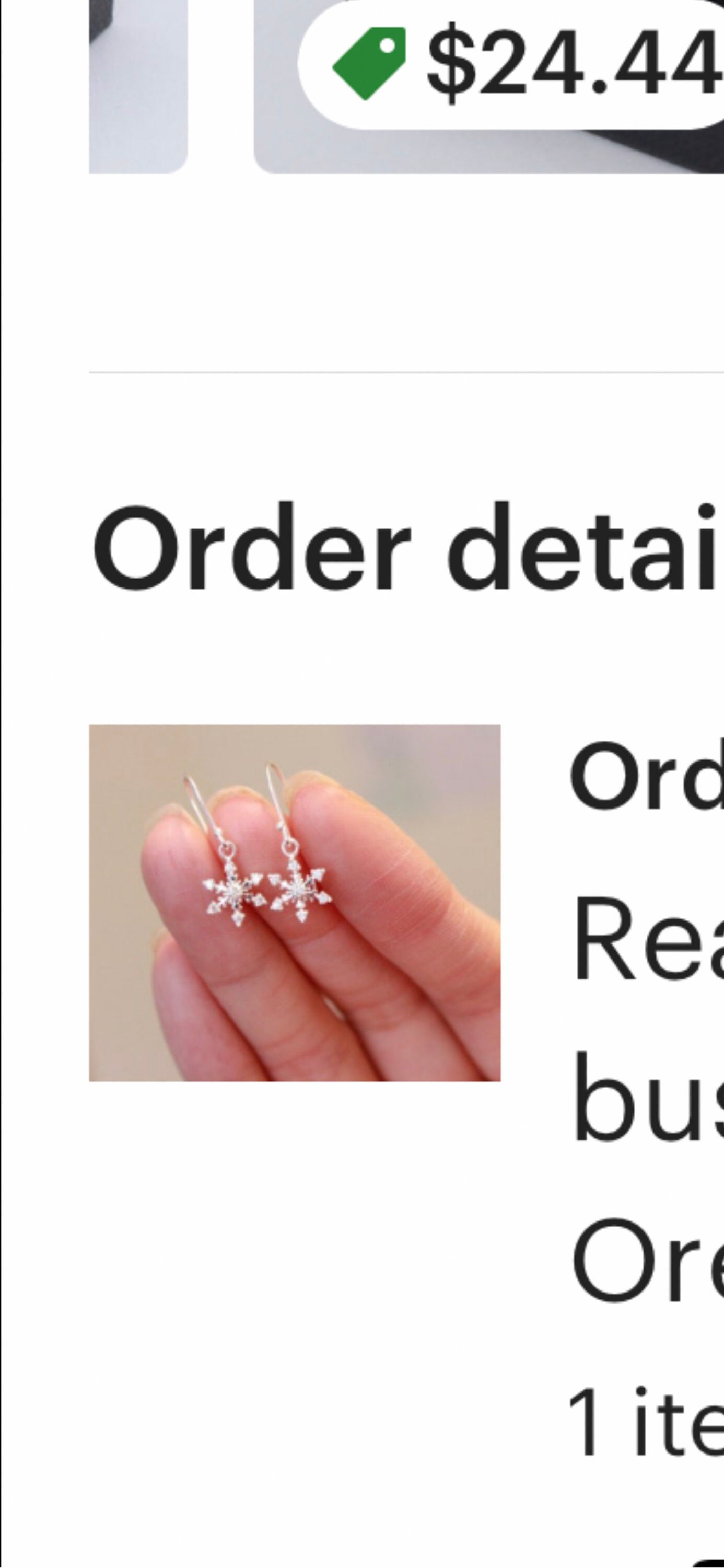Sterling Silver SnowFlake Earrings, Blue Topaz Snowflake Earrings, Christmas Gift, Dainty Earrings, Silver Earrings Sister Gift, Mother gift