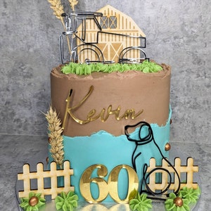 Topper per torta con animali da fattoria Festa di compleanno