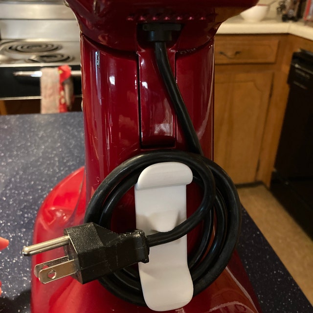 Cable management for our KitchenAid stand mixer - held on with a command  strip : r/functionalprint
