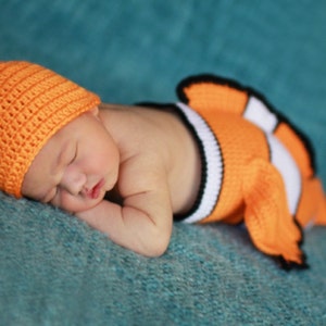 Traje De Pez Payaso Para El Bebe Exclusivo Encontrar Nemo Etsy
