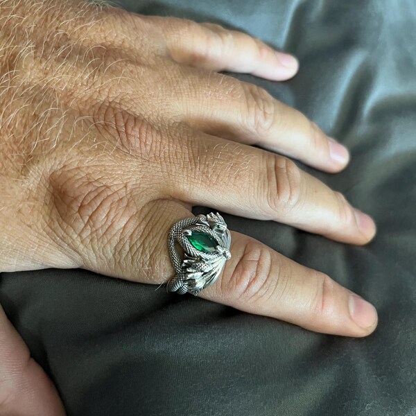 Toothless Ring Sterling Silver, How to Train Your Dragon Ring, Unisex ...