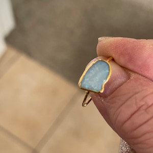 Customer photo from Malsammom, Raw Australian Fire Opal Ring, October Birthstone Jewelry