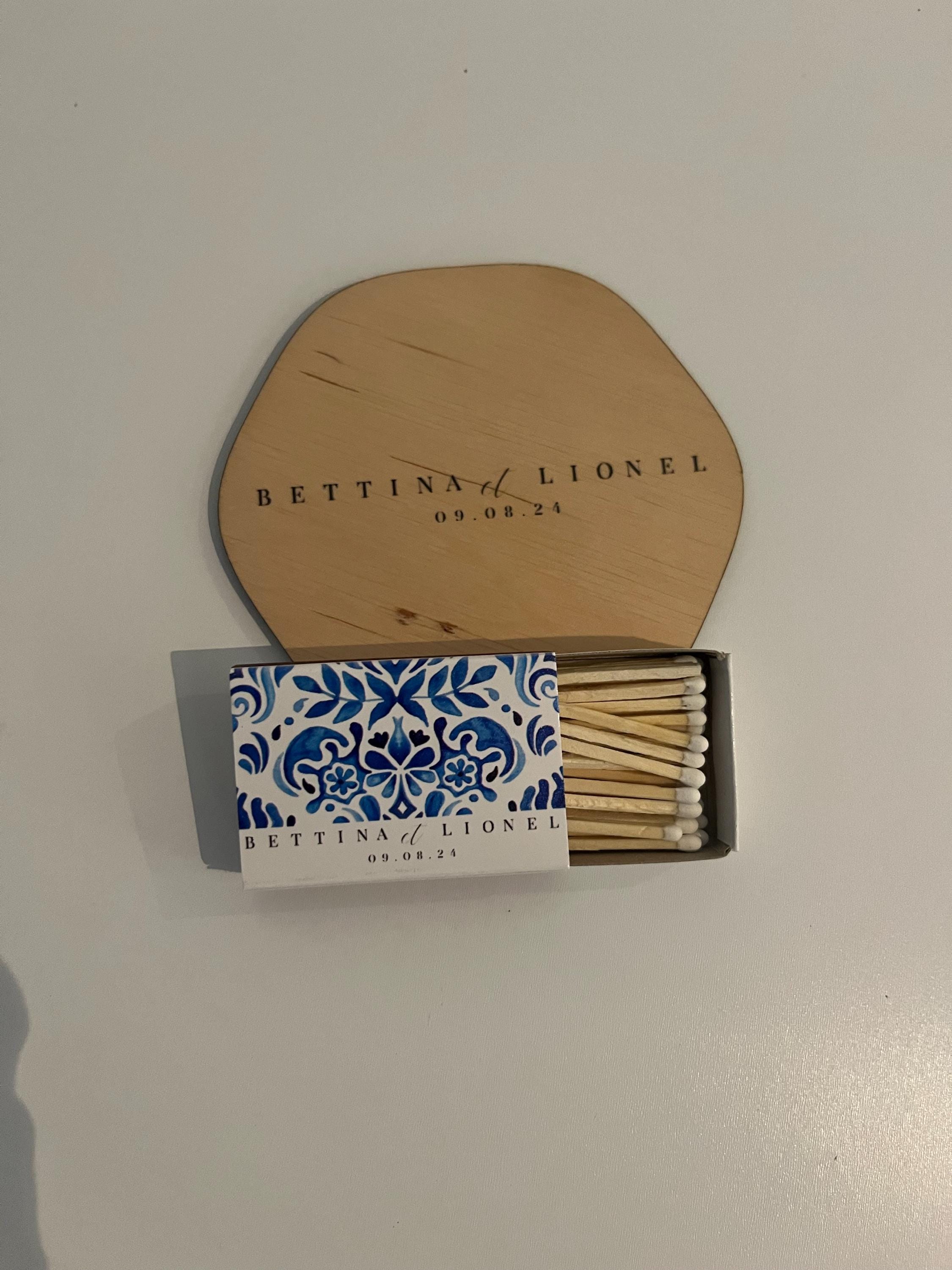 Bulk Custom Vintage Matches - Personalized Matchboxes -  Favor Matchboxes - Vintage Decor - Bridal Shower - Boho wedding - Rustic wedding