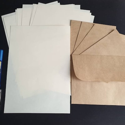 Writing Set, Stationery Set, Rustic Writing Set, Stationary Set, Kraft ...