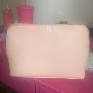 Personalised Cosmetic Bag With Small Monogram Custom Makeup Bag ...