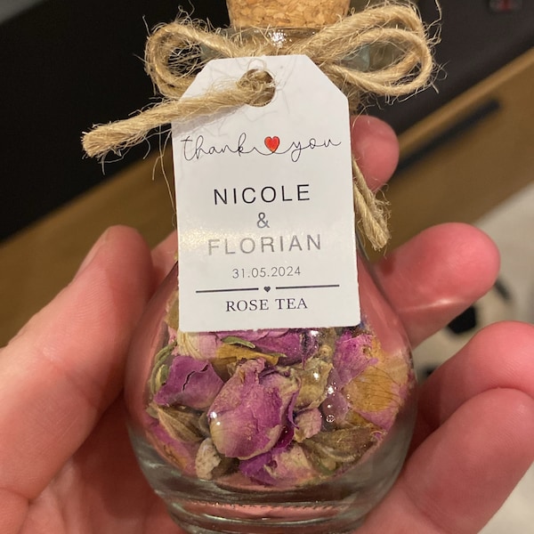 Wedding Pear Bottle Tea Favors for Guests, Personalized Bulk Gifts ...