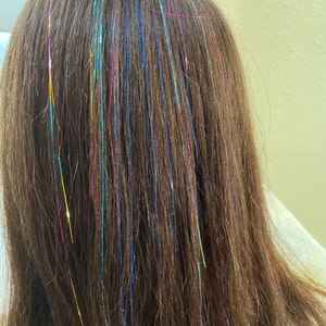 Salon Hair Tinsel With Hanging Display, 19 Colors to Choose From, 26 or ...