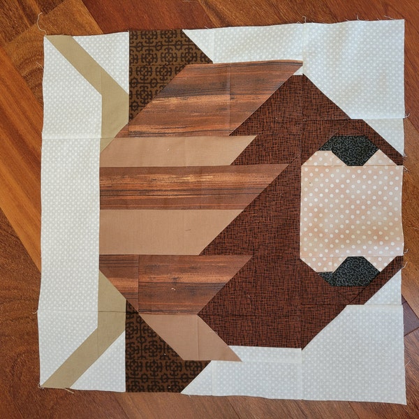 Highland Cow Quilt Block Pattern Animal PDF includes Instructions for 6 ...