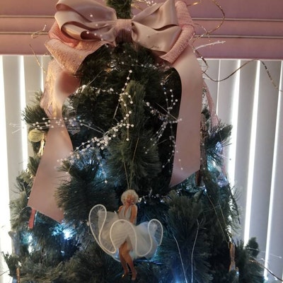 Rose Gold Christmas Tree Bows 5 Tree Bow/11 Tree Top Bow - Etsy