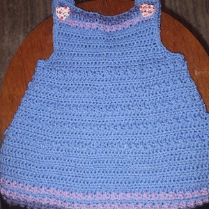 Crochet Pattern Baby Dress / Pinafore Newborn to 3 (Download Now) - Etsy