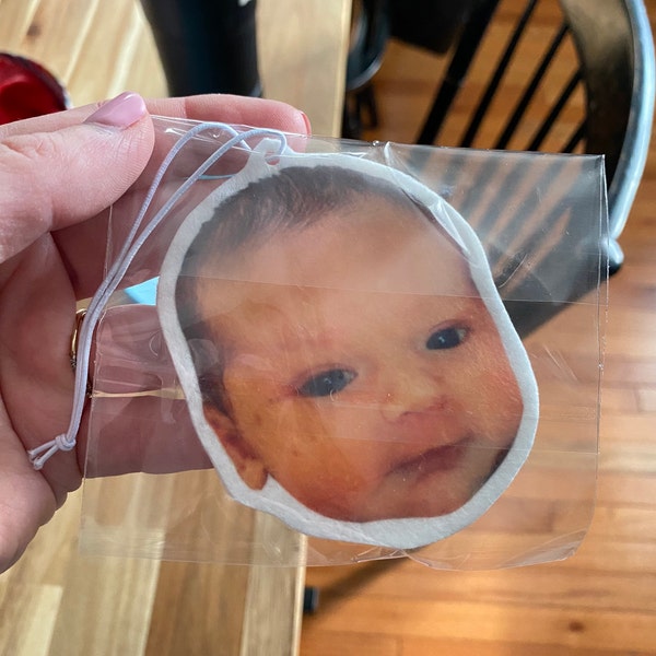 Custom Air Freshener Personalized Photo Face Funny Cute Baby Scented ...