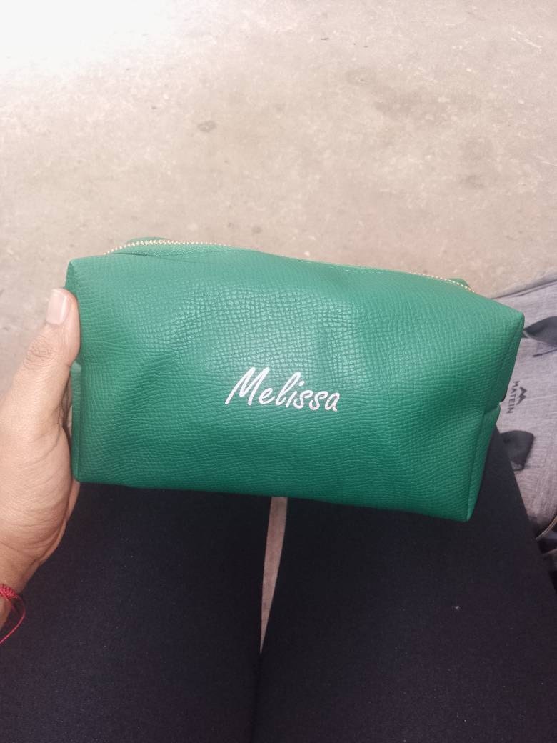 Personalized Bag for Bridesmaid Squad | Clutch Makeup Bag - A Stylish and Customizable Gift for Bachelorette Parties!