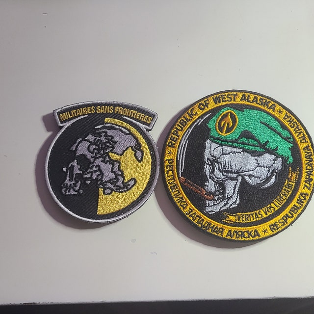 MSF Patch Hook and Loop Militaire Sans Frontières Metal Gear