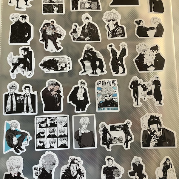 100PCS Gojo Satoru Stickers, Comic Art Aesthetic Stickers, Pop Culture ...