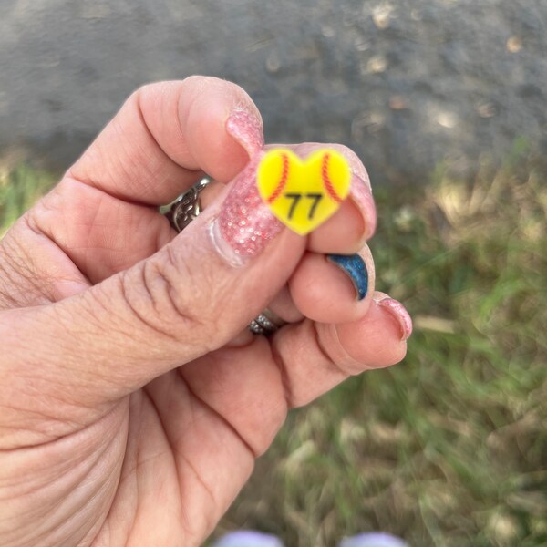 Softball Stud Earrings For Girls