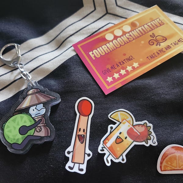 HFJONE Airy Enamel Pin, Acrylic Keychain, and Holographic Vinyl Sticker ...