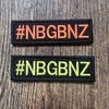 Grey Embroidered Name Badges With Hook Backing – Personalised, Various Sizes