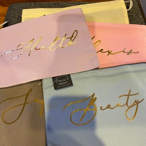 Personalized Make up Bag Monogram Cosmetic Bag Bridesmaid Gift - Etsy