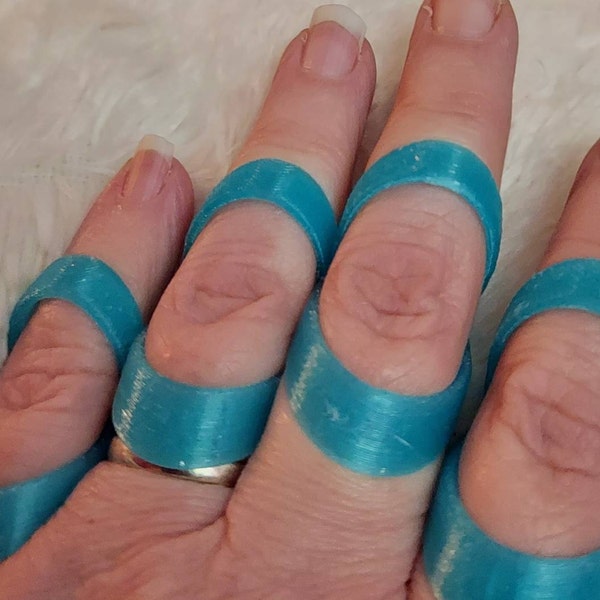 Finger Splint Ring SET OF 3 (graduated Set) • 3D Printed • EDS • Ehlers ...