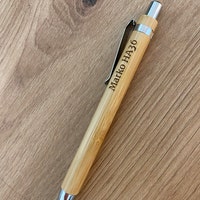 Personalisiertes Bambus-Stift-Set 'Michael' Von History & Heraldry – Individueller Namensstift Mit Clip