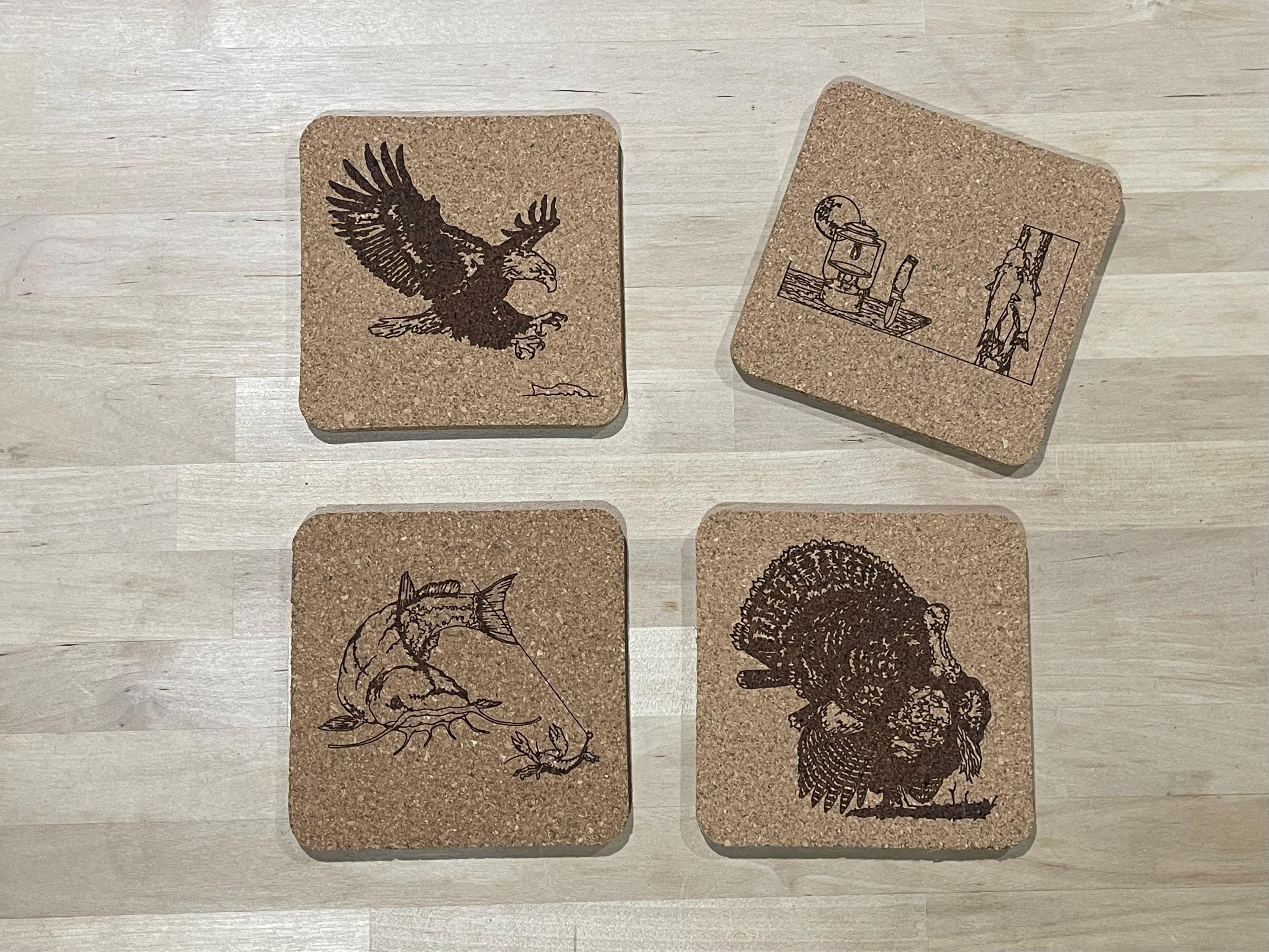 Customer photo of Custom Logo Engraved Cork Coaster from Dustin